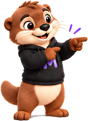 Milo the mascot pointing at the booking page