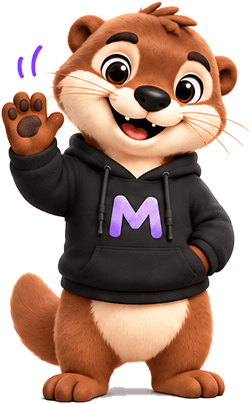 Milo the mascot waving hello